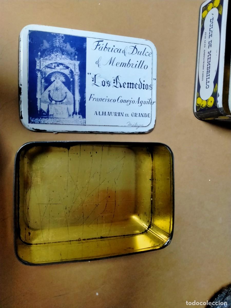 Cajas y cajitas met&aacute;licas: lata antigua de alhaurin el grande