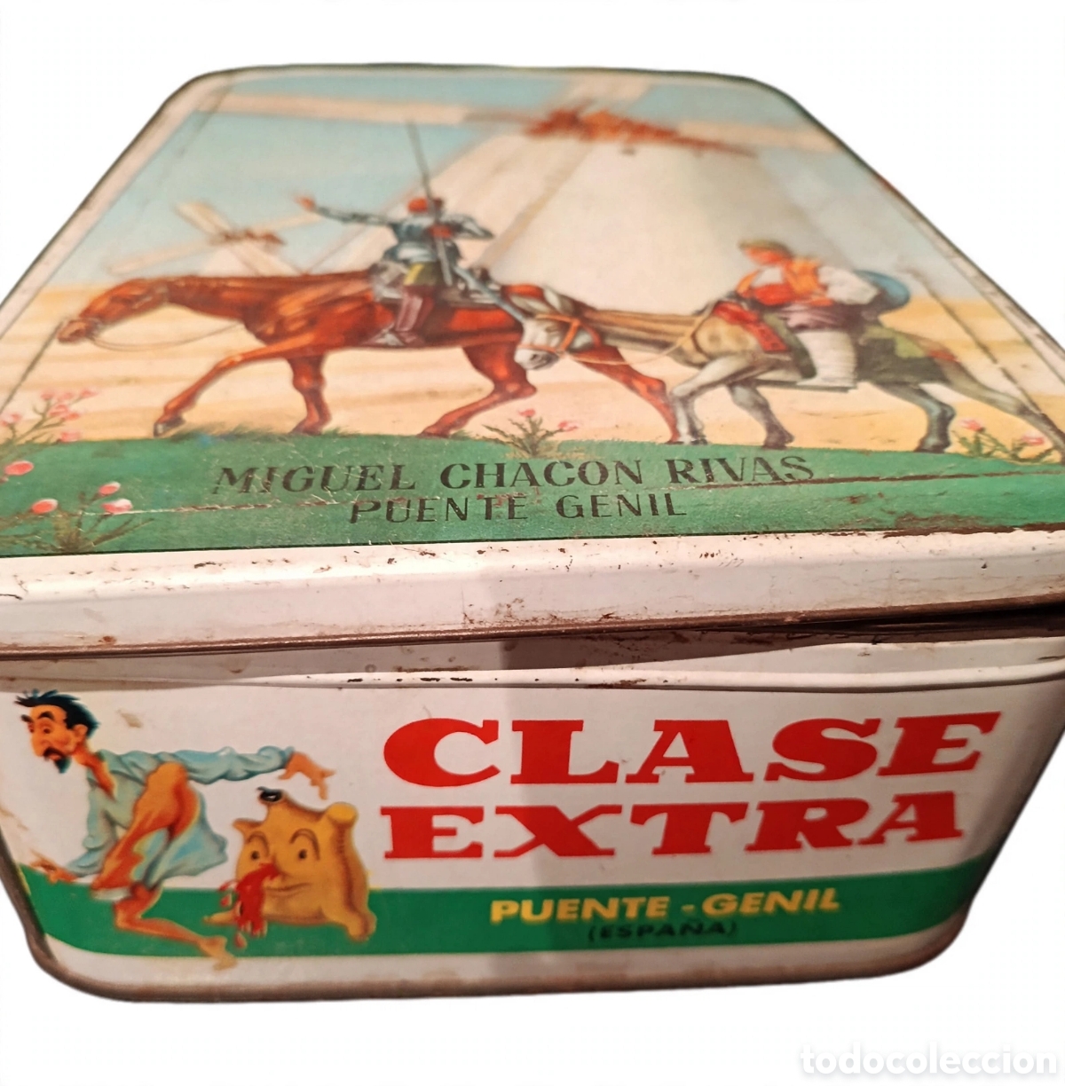 Bo&icirc;tes et petites bo&icirc;tes m&eacute;talliques: Lote 2 cajas litograf&iacute;adas Vintage dulce membrillo