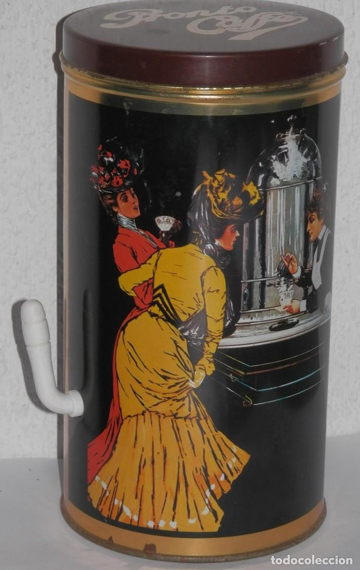 Cajas y cajitas met&aacute;licas: LATA VINTAGE DE LOS CAF&Eacute;S PRONTO - Foto 1