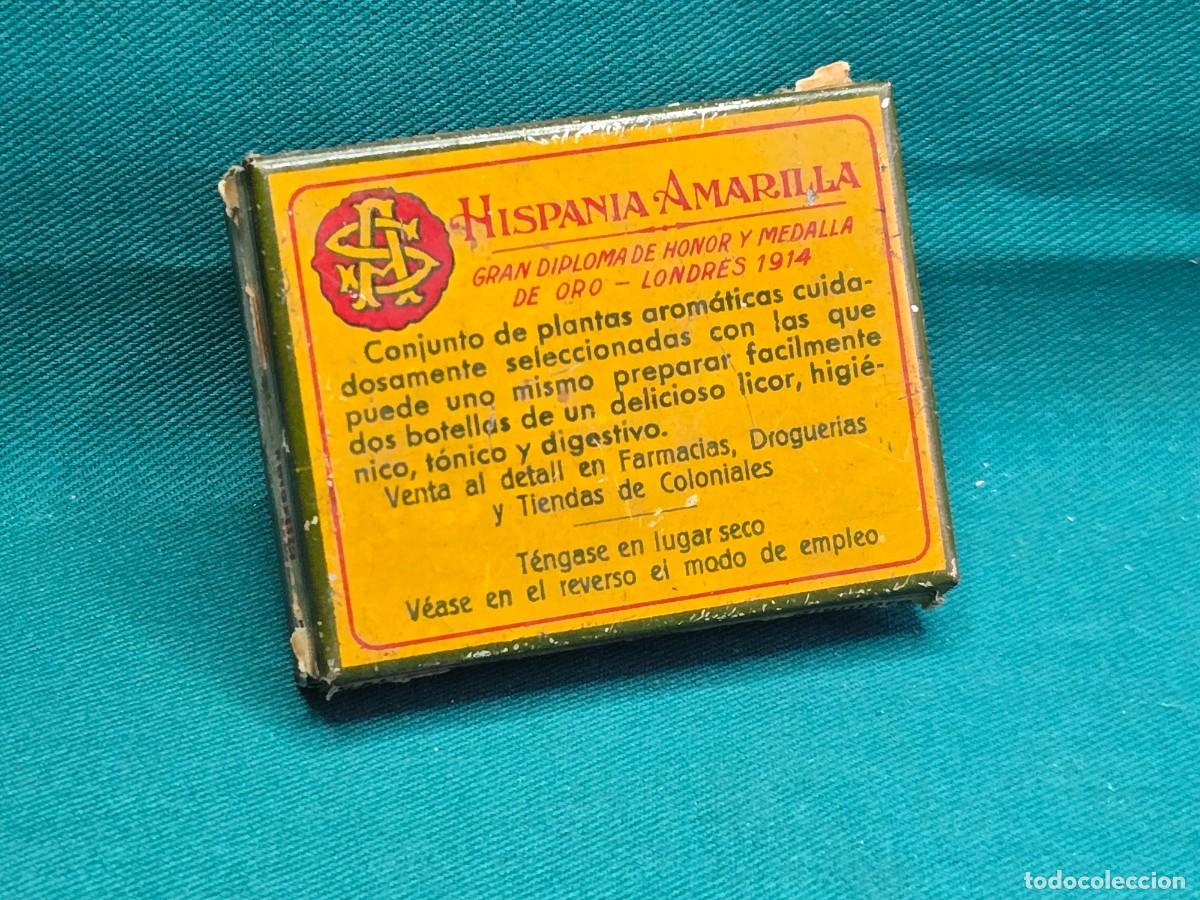 Cajas y cajitas met&aacute;licas: CAJA METALICA VACIA, HISPANIA AMARILLA , PLANTAS AROMATICAS