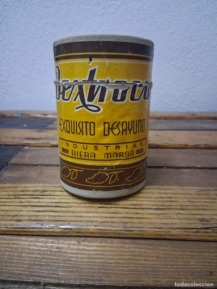 Cajas y cajitas met&aacute;licas: Antiguo bote Dextrocao Cacao chocolate Riera Marsa
