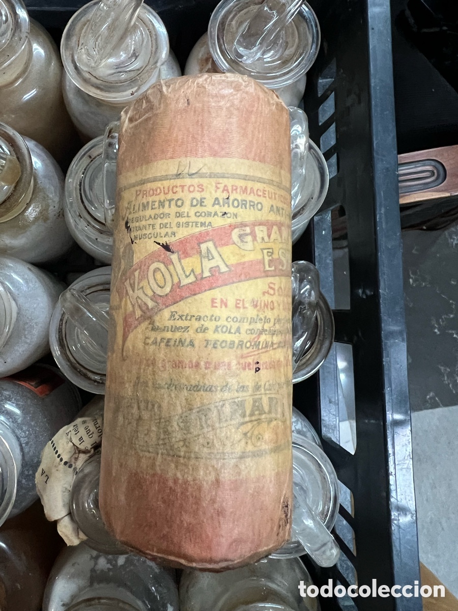 Cajas y cajitas met&aacute;licas: KOLA GRANULAR ESPINAR &ndash; ANTIGUO PREPARADO FARMAC&Eacute;UTICO &ndash; SEVILLA &ndash; PRECINTADO &ndash; PRINCIPIOS SIGLO XX