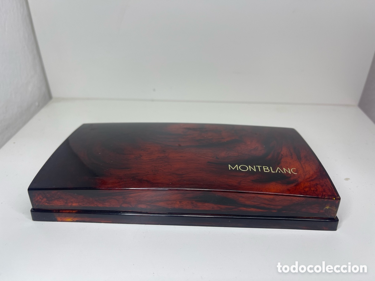Cajas y cajitas met&aacute;licas: caja ORIGINAL para estilografica MONTBLANC . Baquelita