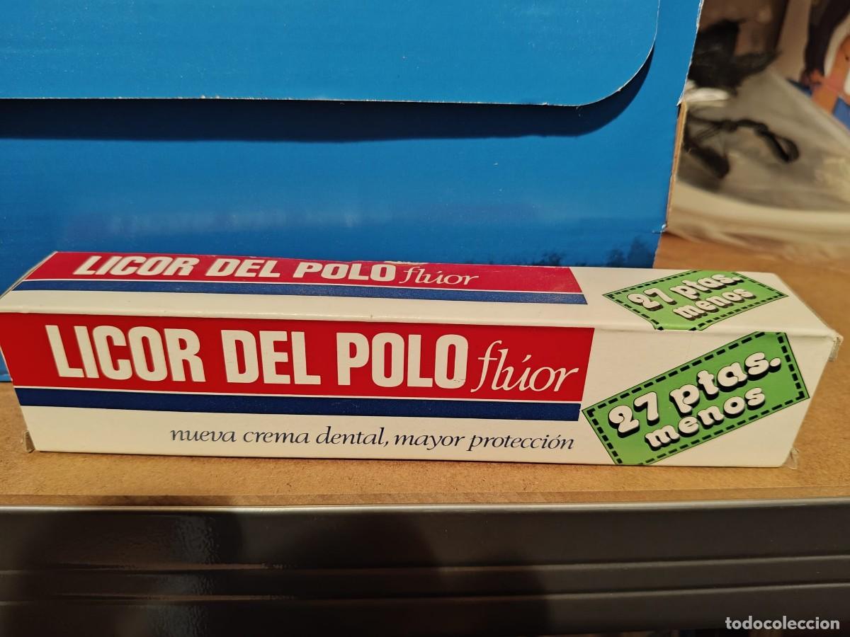 Cajas y cajitas met&aacute;licas: Antiguo tubo de dent&iacute;frico Licor del Polo Fl&uacute;or completo con su caja original - Vintage / Colecci&oacute;n