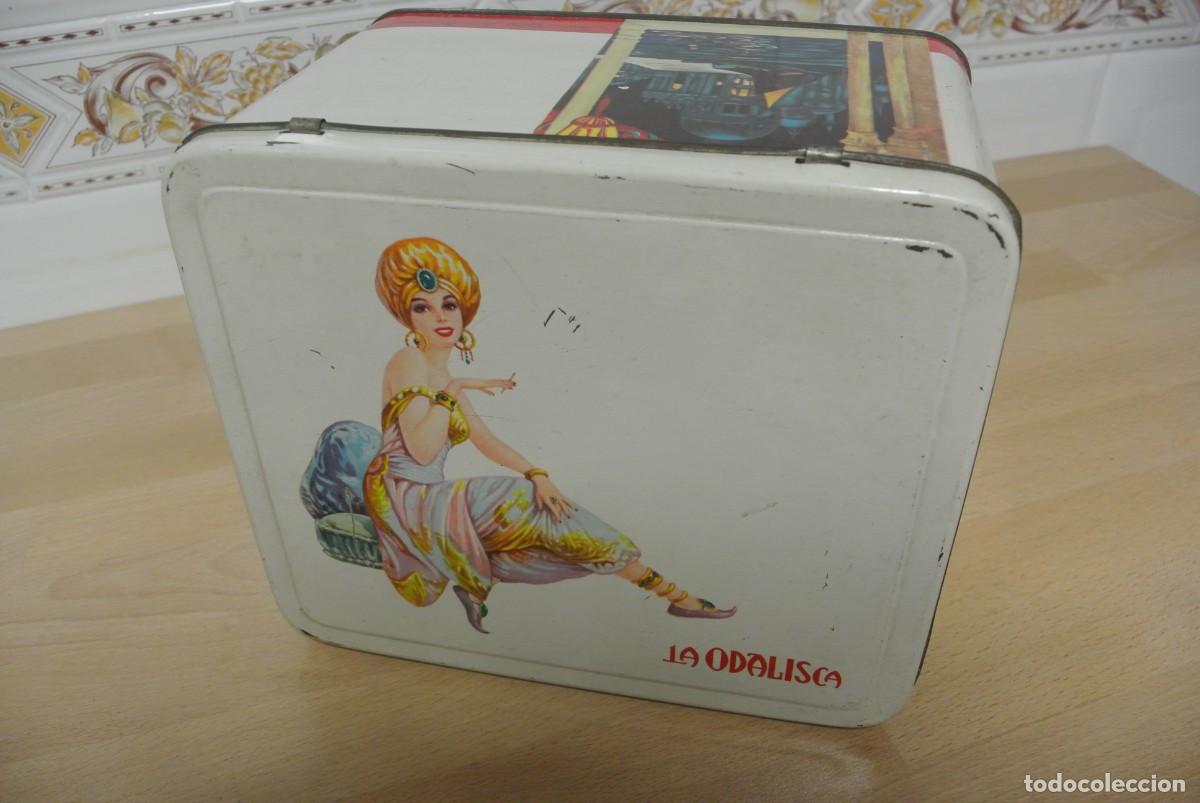 Cajas y cajitas met&aacute;licas: DOS CAJAS METALICAS , AZAFRAN IMPERIAL ,MURCIA , LA ODALISCA JOSE MARIA FUSTER, ESPINARDO