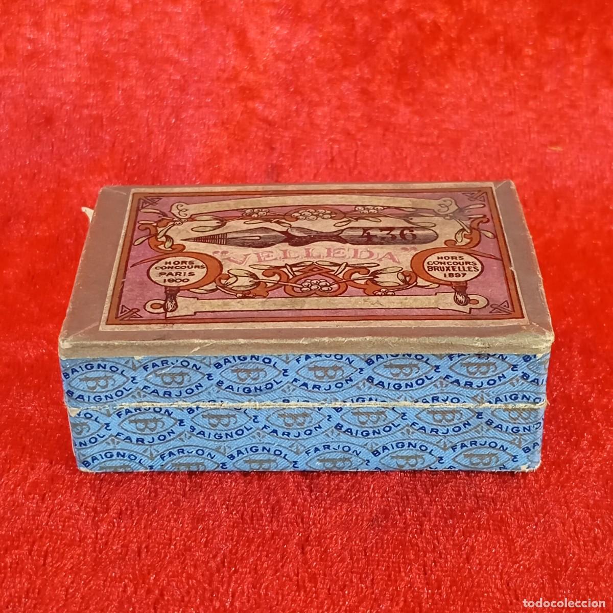 Cajas y cajitas met&aacute;licas: ANTIGUA CAJA DE PUMILLAS DE ACERO - MARCA FRANCESA BAIGNOL & FARJON - 4,5 X 6,7 CM