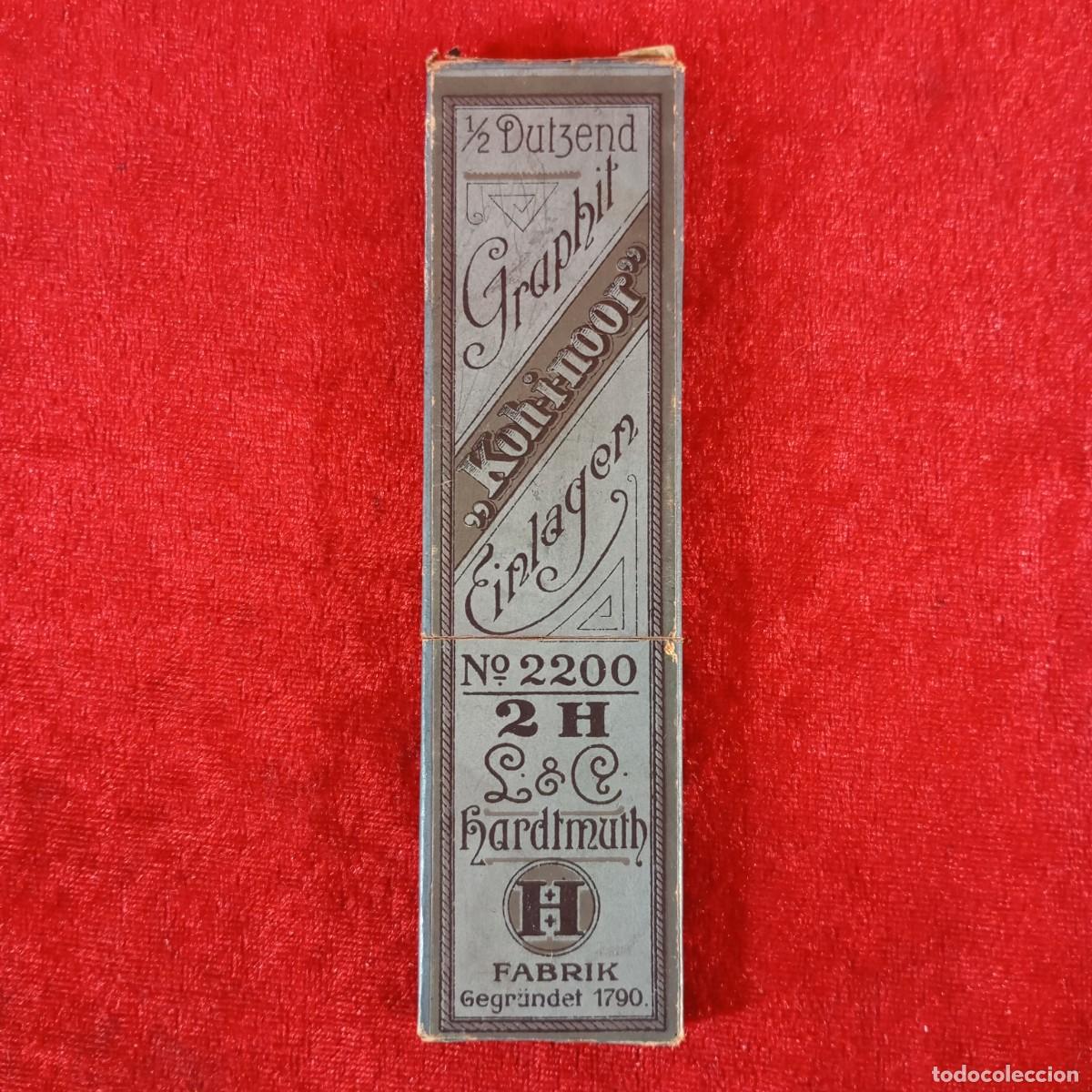 Cajas y cajitas met&aacute;licas: ANTIGUA CAJA DE MINAS GRAFITO - DE LA RECONOCIDA MARCA KOH-L-NOOR L & C, HARDMUTH - 3,5 X 13,5 CM