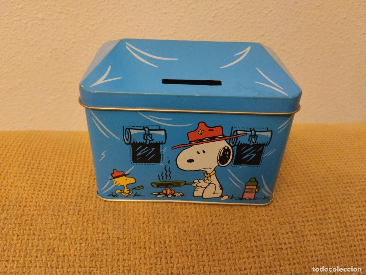Cajas y cajitas met&aacute;licas: Hucha antigua Snoopy y Emilio