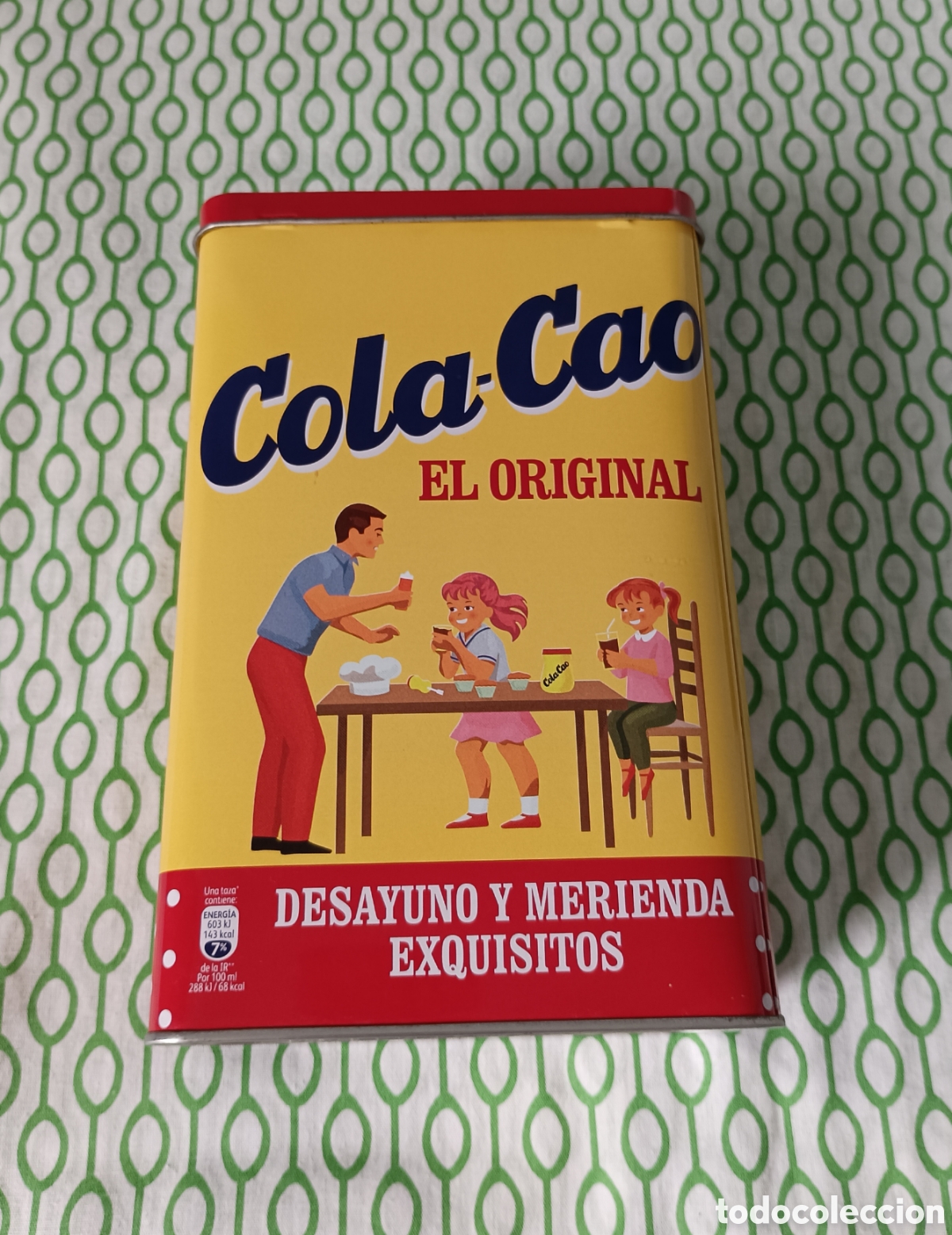 Cajas y cajitas met&aacute;licas: Sin usar ⭐️ Lata met&aacute;lica Cola Cao EL ORIGINAL 1,4kg, dise&ntilde;o retro/vintage, con tapa. Se vende vac&iacute;a