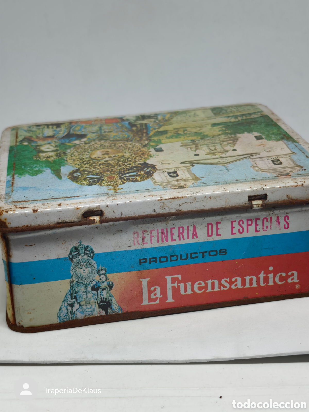 Cajas y cajitas met&aacute;licas: Caja met&aacute;lica de especias &rdquo;La Fuensantica&rdquo; - CAR1011