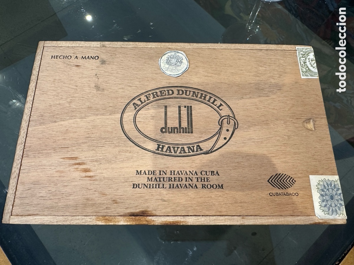 Cajas y cajitas met&aacute;licas: 90s Original Dunhill box Cigar Habana Club Habanos caja de puros Cuba Cohiba