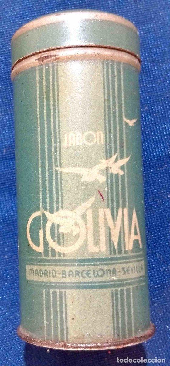 Cajas y cajitas met&aacute;licas: BOTE MET&Aacute;LICO. ENVASE PARA CONTENER BARRA DE JAB&Oacute;N DE AFEITAR. JAB&Oacute;N GOLIVIA. PERFUMER&Iacute;A R&Iacute;O.