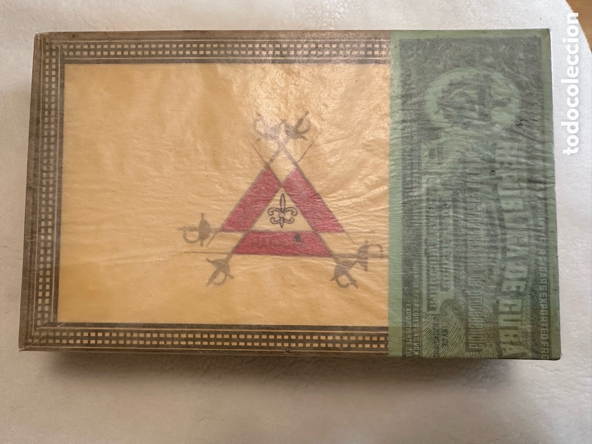 Cajas y cajitas met&aacute;licas: 1970s Montecristo N4 caja de habanos cigar box Sealed