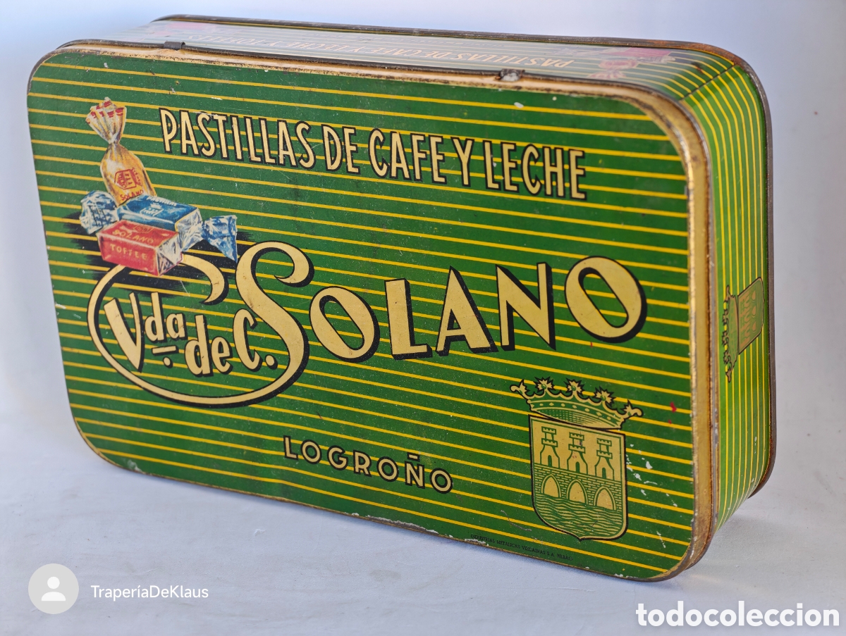 Cajas y cajitas met&aacute;licas: Caja met&aacute;lica &rdquo;Viuda de C. Solano&rdquo; (Logro&ntilde;o) - car1019