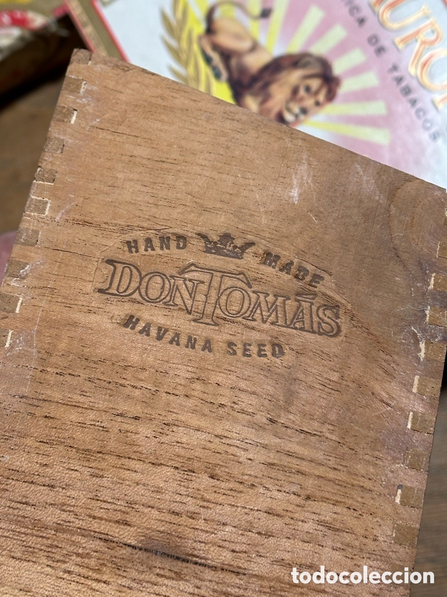Cajas y cajitas met&aacute;licas: Caja de puros Don Tom&aacute;s Made in Honduras con sello de inspector