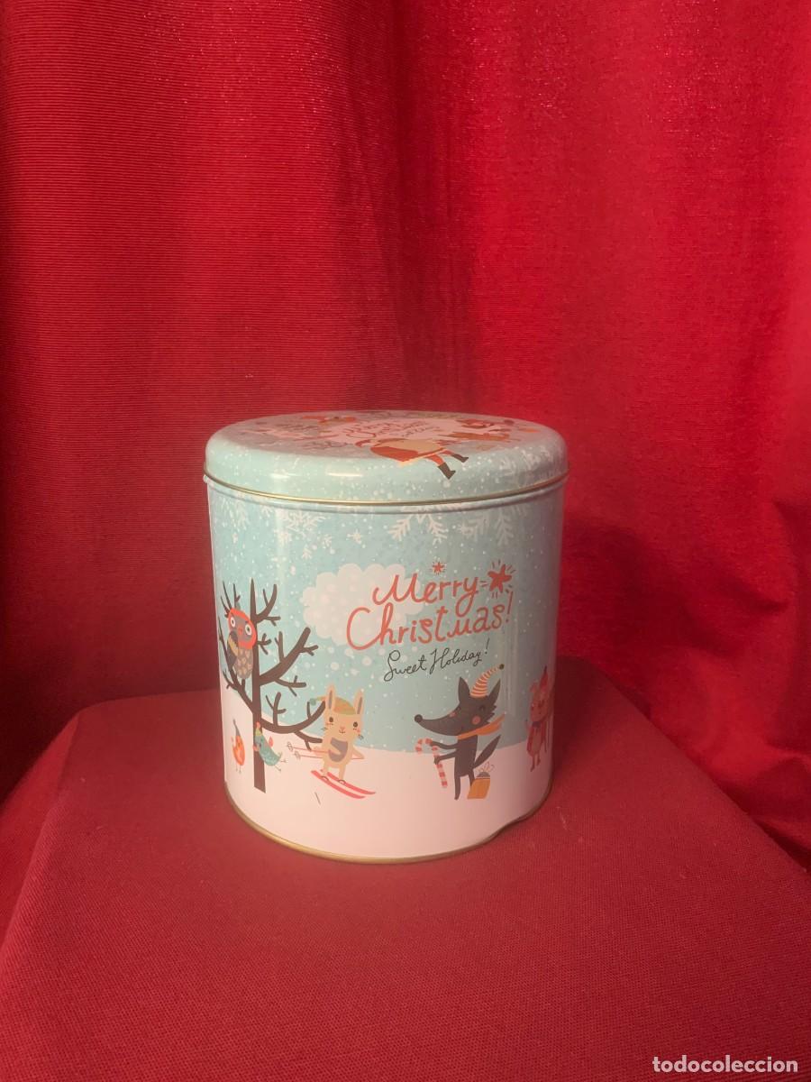 Cajas y cajitas met&aacute;licas: CAJAS: CAJA MET&Aacute;LICA GRANDE DECORACI&Oacute;N NAVIDE&Ntilde;A