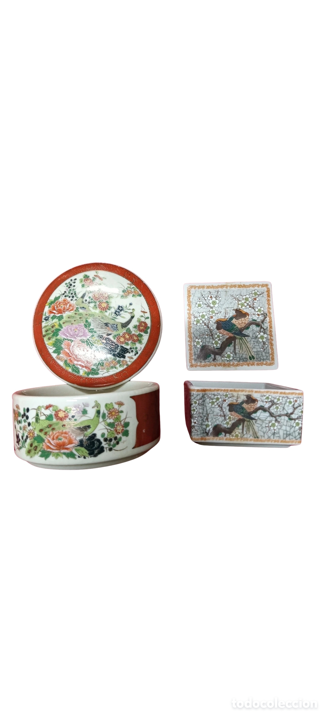 Cajas y cajitas met&aacute;licas: Set Cajas Decorativas Porcelana Orientales