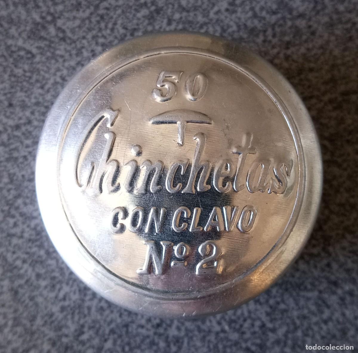 Cajas y cajitas met&aacute;licas: Caja vintage Chinchetas