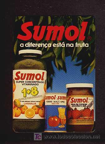 Coleccionismo Calendarios: Calendario para 1987: SUMOL