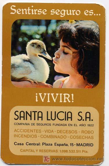 Sammeln von Kalendern: CALENDARIO   SANTA LUCIA SA  SEGUROS    1977   CAL4