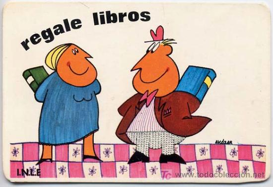 Colecionismo Calend&aacute;rios: CALENDARIO    REGALE LIBROS     1968  CAL21