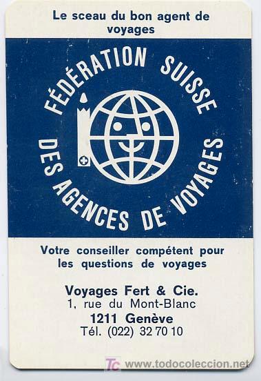 Sammeln von Kalendern: CALENDARIO    FRANCIA , FEDERACION SUIZA VIAJES   1965-66     CAL66