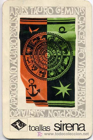 Collectionnisme Calendriers: CALENDARIO  FOURNIER  TOALLAS SIRENA  1968  CAL156