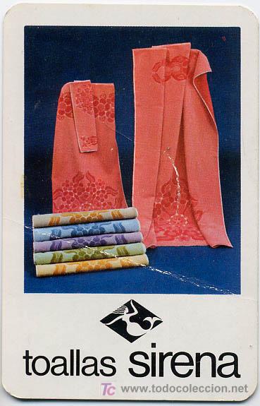 Collezionismo Calendari: CALENDARIO FOURNIER TOALLAS SIRENA   1973  CAL222