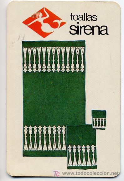 Sammeln von Kalendern: CALENDARIO FOURNIER  TOALLAS SIRENA  1970  CAL249