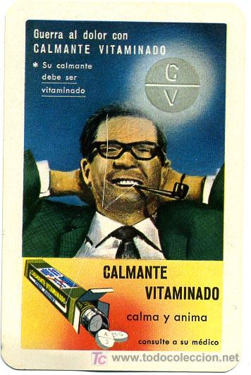Colecionismo Calend&aacute;rios: CALENDARIO FOURNIER  CALMANTE VITAMINADO  , 1966  , CAL457