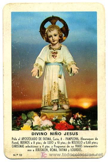 Coleccionismo calendarios: CALENDARIO FOURNIER  DIVINO NI&Ntilde;O JESUS   , 1963  , CAL481