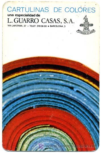 Collectionnisme Calendriers: CALENDARIO FOURNIER GUARRO CASAS , 1972 , CAL502
