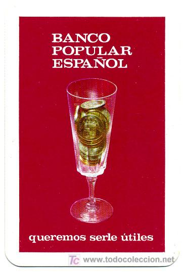Collectionnisme Calendriers: CALENDARIO PUBLICIDAD BANCO POPULAR ESPA&Ntilde;OL  , 1971 , CAL585