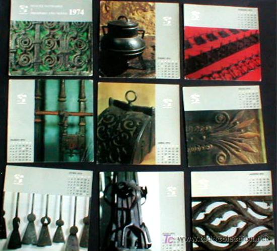 Coleccionismo Calendarios: ORIGINAL CALENDARIO CON POSTALES. A&Ntilde;O 1974.. OVIEDO.&iexcl;&iexcl;&iexcl;ENVIO GRATIS&iexcl;&iexcl;&iexcl;