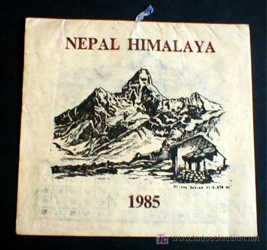 Coleccionismo calendarios: CALENDARIO PAPEL DE ARROZ. MONTA&Ntilde;AS DEL HIMALAYA. 1985.. ENVIO GRATIS&iexcl;&iexcl;&iexcl;