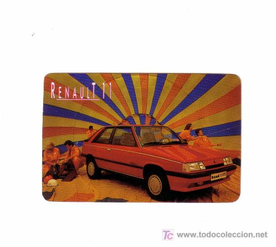 Coleccionismo Calendarios: -60368 CALENDARIO PUBLICIDAD COCHE RENAULT 11, A&Ntilde;O 1988, HERACLIO FOURNIER