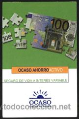 Coleccionismo calendarios: calendario seguros - ocaso 2003