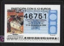 Coleccionismo calendarios: calendario publicitario sobre la loter&iacute;a, a&ntilde;o 2005 (plastificado)