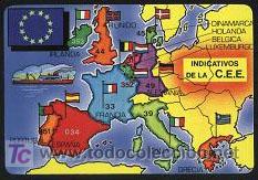 Coleccionismo calendarios: calendario - indicativos de la c.e.e. 1992