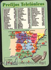 Coleccionismo calendarios: calendario - prefijos telef&oacute;nicos 2004