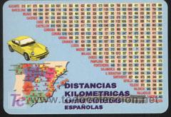 Coleccionismo calendarios: calendario - distancias  entre ciudades espa&ntilde;olas 2004