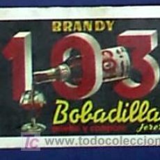 Coleccionismo Calendarios: CALENDARIO FOURNIER. BRANDY 103 BOBADILLA, 1964. JEREZ.. Lote 26896279
