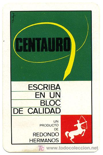 Coleccionismo calendarios: CALENDARIO FOURNIER , BLOC CENTAURO   1970   , CAL 416