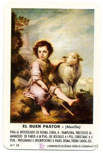 Coleccionismo calendarios: CALENDARIO FOURNIER , EL BUEN PASTOR PERFECTO ,   1972   , CAL 504