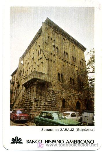 Coleccionismo calendarios: CALENDARIO FOURNIER , BANCO HISPANO SUCURSAL DE ZARAUZ,   1981  , CAL 538