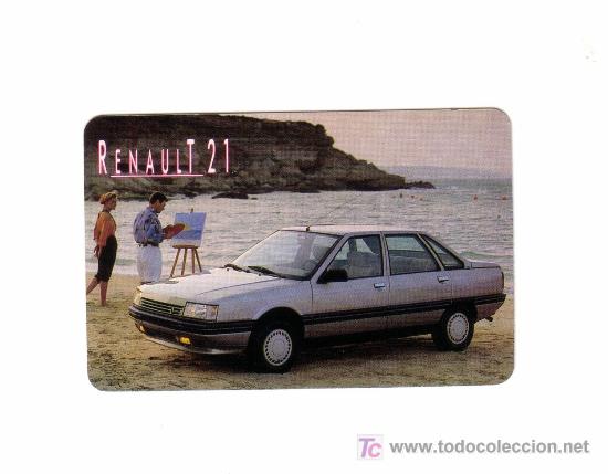 Coleccionismo Calendarios: -45954 CALENDARIO COCHE RENAULT 21, HERACLIO FOURNIER, A&Ntilde;O 1988, PUBLICIDAD MARCAS DE COCHES