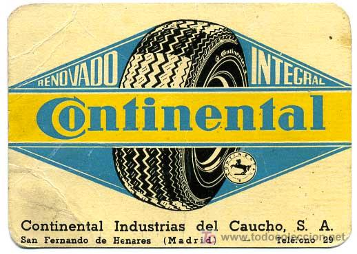 Collectionnisme Calendriers: CALENDARIO PUBLICIDAD  NEUMATICOS CONTINENTAL , 1967  , CAL758