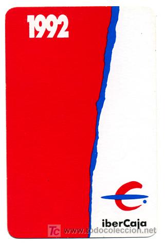 Collezionismo Calendari: CALENDARIO FOURNIER  IBERCAJA  , 1992  , CAL786