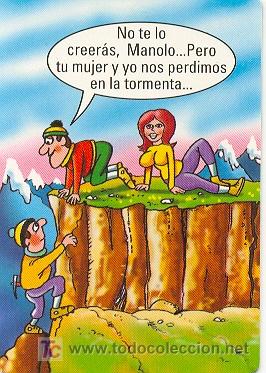 Coleccionismo Calendarios: 11-humor80. Tu mujer y yo, nos perdimos en la tormenta. 2001. WCB-119