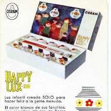 Coleccionismo Calendarios: HAPPY LUX. OSRAM. AÑO 1970. Lote 5240910